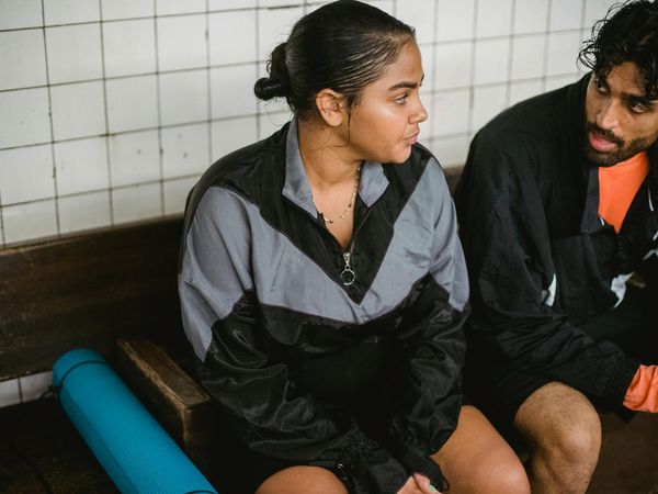 Man feeling energetic and fresh after light exercises