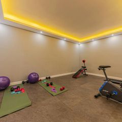 Modern home workout space for men